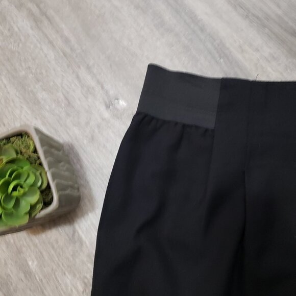RW&Co Pencil Skirt Black Pleated With Elastic Insert Sz L - Picture 4 of 10